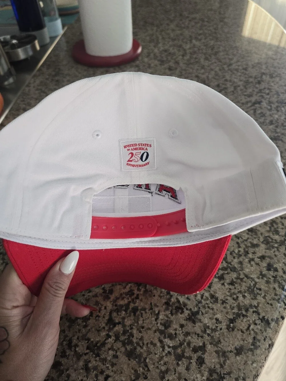 LA Angels 250th 4th Of July Baseball Cap with Flag Patch